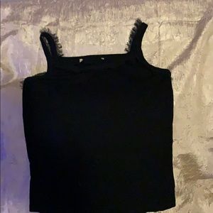 Black tank top